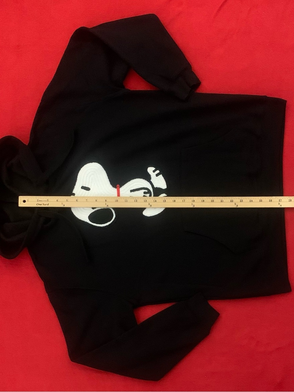 SNOOPY Cotton/Poly Hooded Sweatshirt - Picture 5 of 6